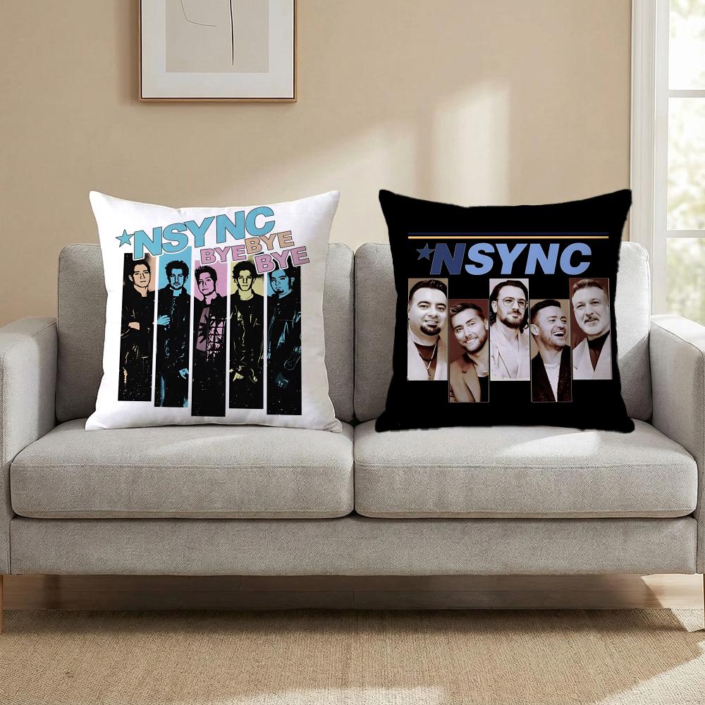 Pop Nsync Cushion Cover Cushion Cover Set 4Pcs 50X50 45X45 40X40 Pillowcase Decorative Sofa Home Decor