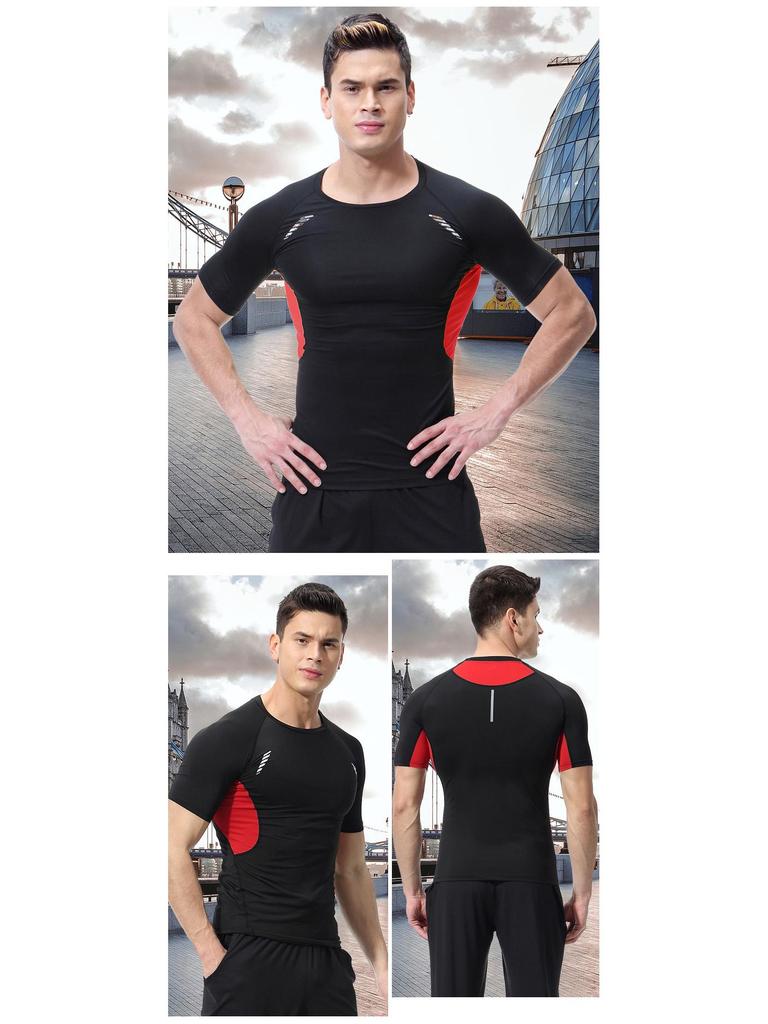 Мужская футболка большого размера быстросохнущая: Спортивная одежда с коротким рукавом 5X-6X для лета