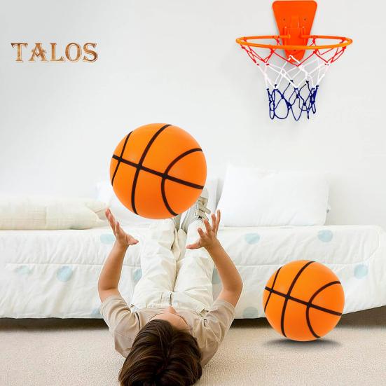 Бесшумный баскетбольный мяч для дриблинговых тренировок в помещении. Высокоплотный пенный баскетбольный мяч для тренировок в помещении. Бесшумный мяч.