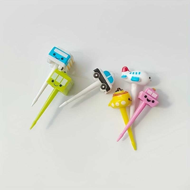 6 шт. фруктовая вилка самолет торт Фруктовая зубочистка вилка принадлежности для вечеринки украшение для кекса