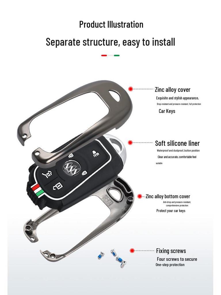 Buick Key Case for LaCrosse, GL8, Regal, Verano, Encore GX, Envision Pro, Excelle 6