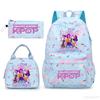 Fashion Backpacks 3pcs Rumi Mira Zoey HUNTR/ Boys School Bags For Women Girls Kawaii Capacity Mochilas