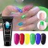 Украшение ногтей, согревающий кристаллический гель для наращивания ногтей, крем для быстрого наращивания, безбумажный лоток, твердый кристаллический гель, 15 мл