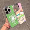 Мультяшный чехол для телефона M-Molang для iPhone 17 Air 16 E 15 14 13 12 11 Plus Pro Max, гальванизированный прозрачный мягкий чехол
