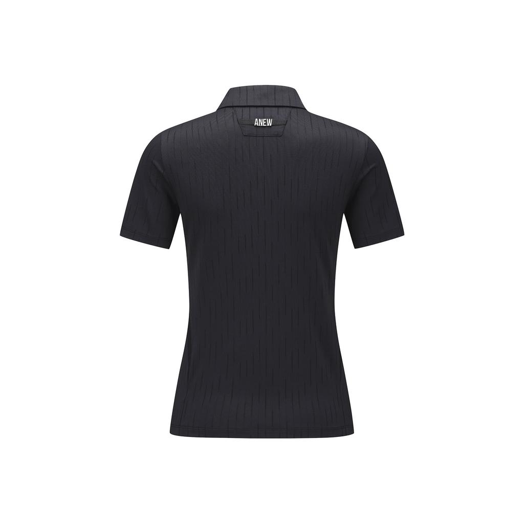 ANEW GOLF Women Solid Back Zip T-Shirt_Bk