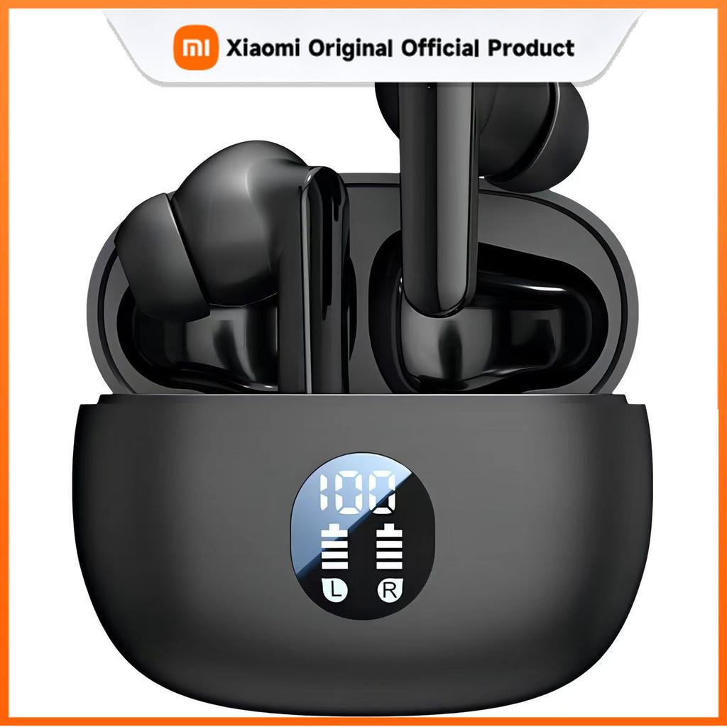 Xiaomi Беспроводные наушники, Bluetooth 5.4 Наушники-вкладыши с шумоподавлением, 120 часов воспроизведения, Водонепроницаемость IPX7, Сенсорное управление, Светодиодный дисплей