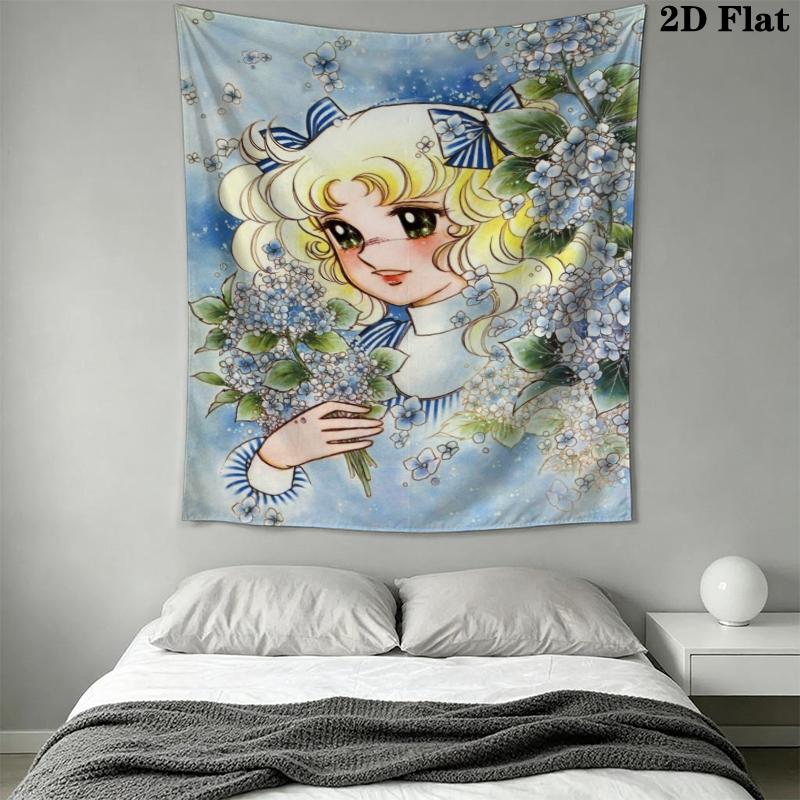 CANDY Wall Tapestry Aesthetic Wall Hanging Printed Fabric Blanket Decorative Tapestries for Bedroom Living Room Home Decor