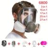 Full Face  Mask Facepiece Respirator for Painting, Spraying, and Chemical Safety Formaldehyde Protection 6800 Model