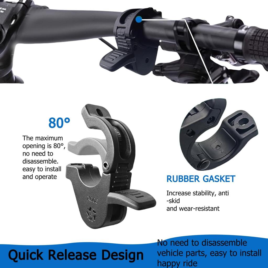 Ebike Thumb Throttle, 12V 24V 36V 48V 60V 72V 3 Pin SM Plug Ebike Throttle for 22mm Handlebars, 300X Left and Right Speed Accelerator, Electric