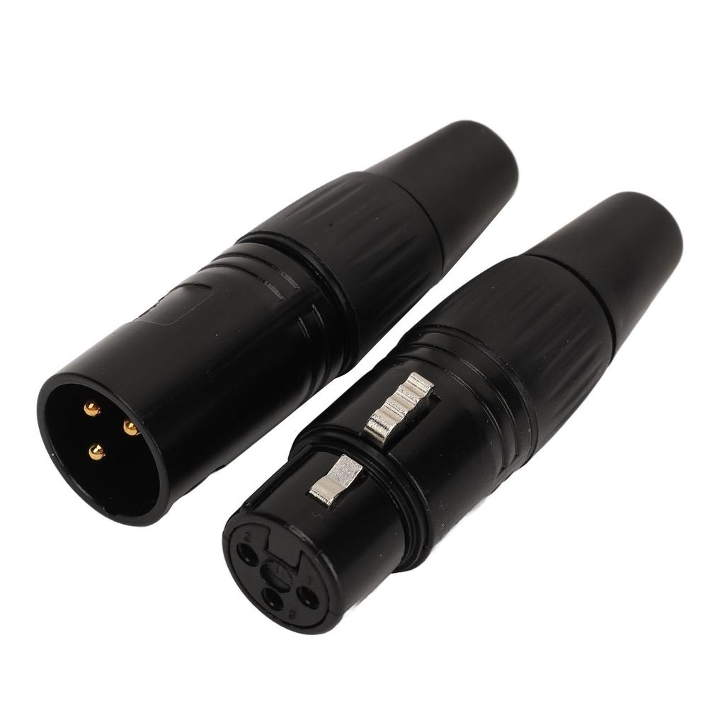 5 пар XLR штекер 3-контактный папа мама XLR микрофонный аудио кабель разъем позолоченный