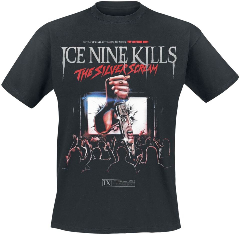 Ice Nine Kills The Silver Scream Unisex Cotton T-shirt Movie Poster Print Horror Metal Casual Tee