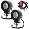 Meliore Universal LED Small Spot Light, Set of 2, , 24V, Motorcycle, 10W with