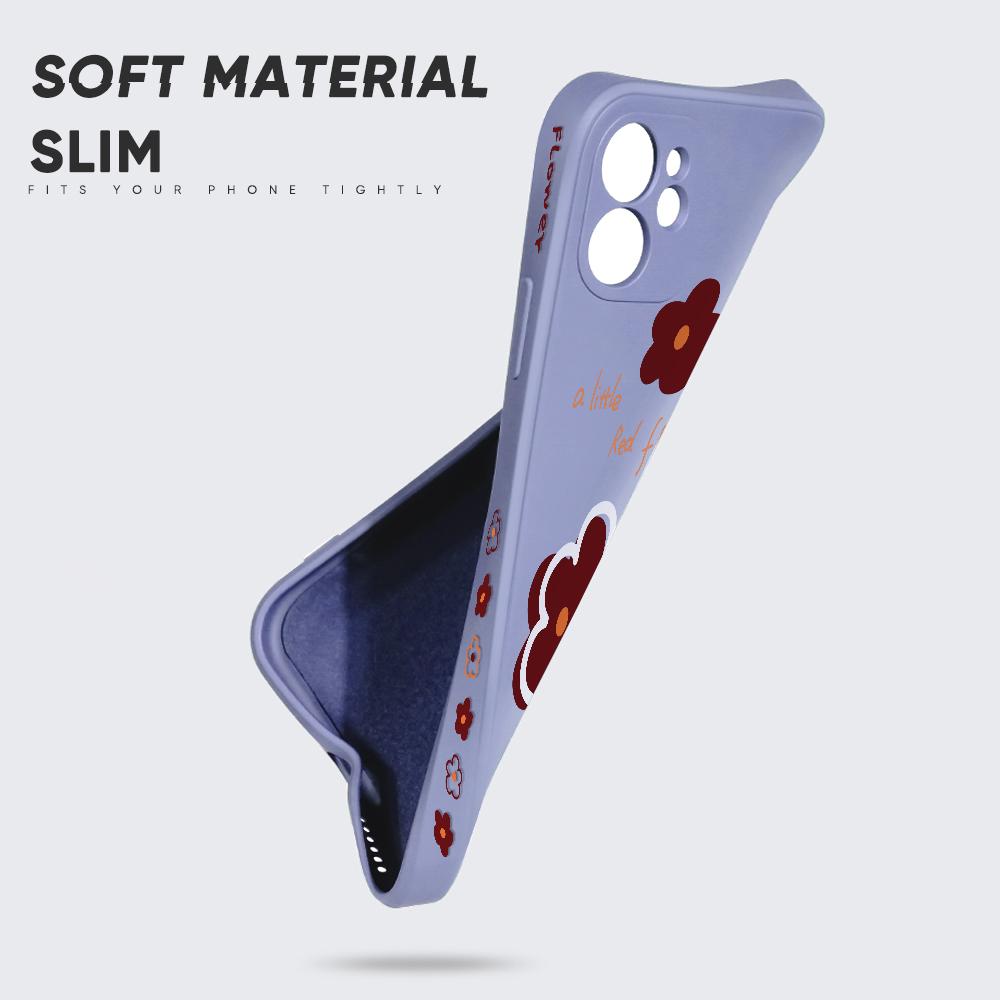 Чехол для телефона с мультяшным красочным узором, квадратный, жидкий, силикон, TPU, полное покрытие камеры, противоударный защитный чехол для Xiaomi Redmi iPhone