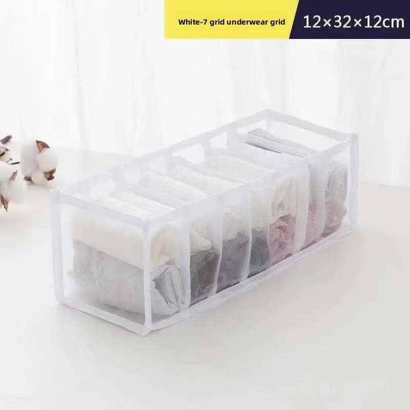 Storage Set, Mesh Divided Underwear Storage Box, Wardrobe Drawer Storage Artifact, Sorting Bag, Socks, Underwear Multi Grid Storage