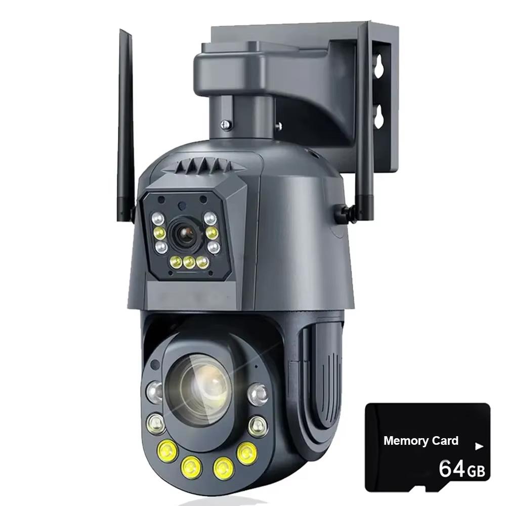 2024 Новая Wi-Fi камера HD 6MP PTZ 50X Zoom Двусторонняя аудиосвязь Цветная Ночное Видение Уличная Водонепроницаемая CCTV Видеонаблюдение Безопасность Wi-Fi IP-камера