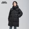 Snow Flying Women's 2025 Winter Hooded Mid-Length Down Jacket
