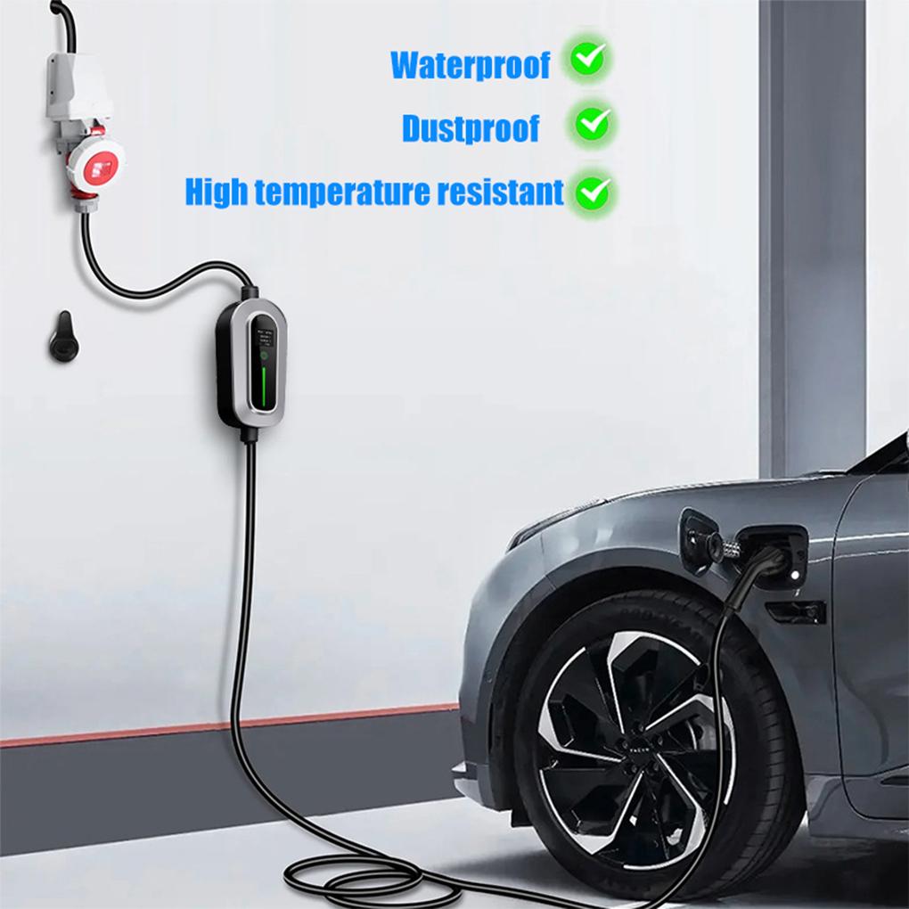 5M EV Charger Type2 IEC 62196-2 Кабель для быстрой зарядки 11 кВт/16 А/5 м/380 В 220 В Настенное автомобильное зарядное устройство Трехфазная промышленная вилка CEE