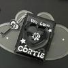 Корейский держатель для фотокарточек из ПВХ Черный Cortis 32 кармана Альбом для фотокарточек Книга для коллекции карточек айдолов