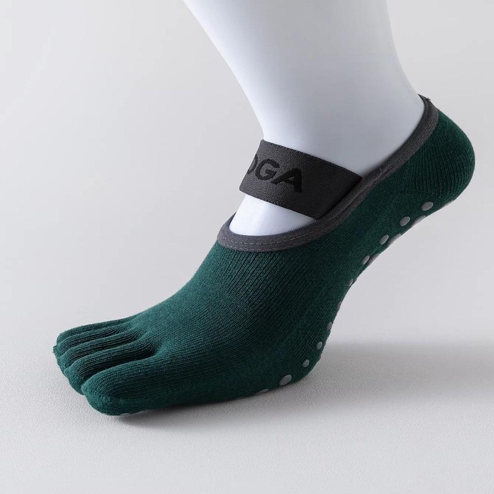Non-Slip Yoga Socks Anti Slip Pilates Fitness Socks Comfortable Five Finger Socks