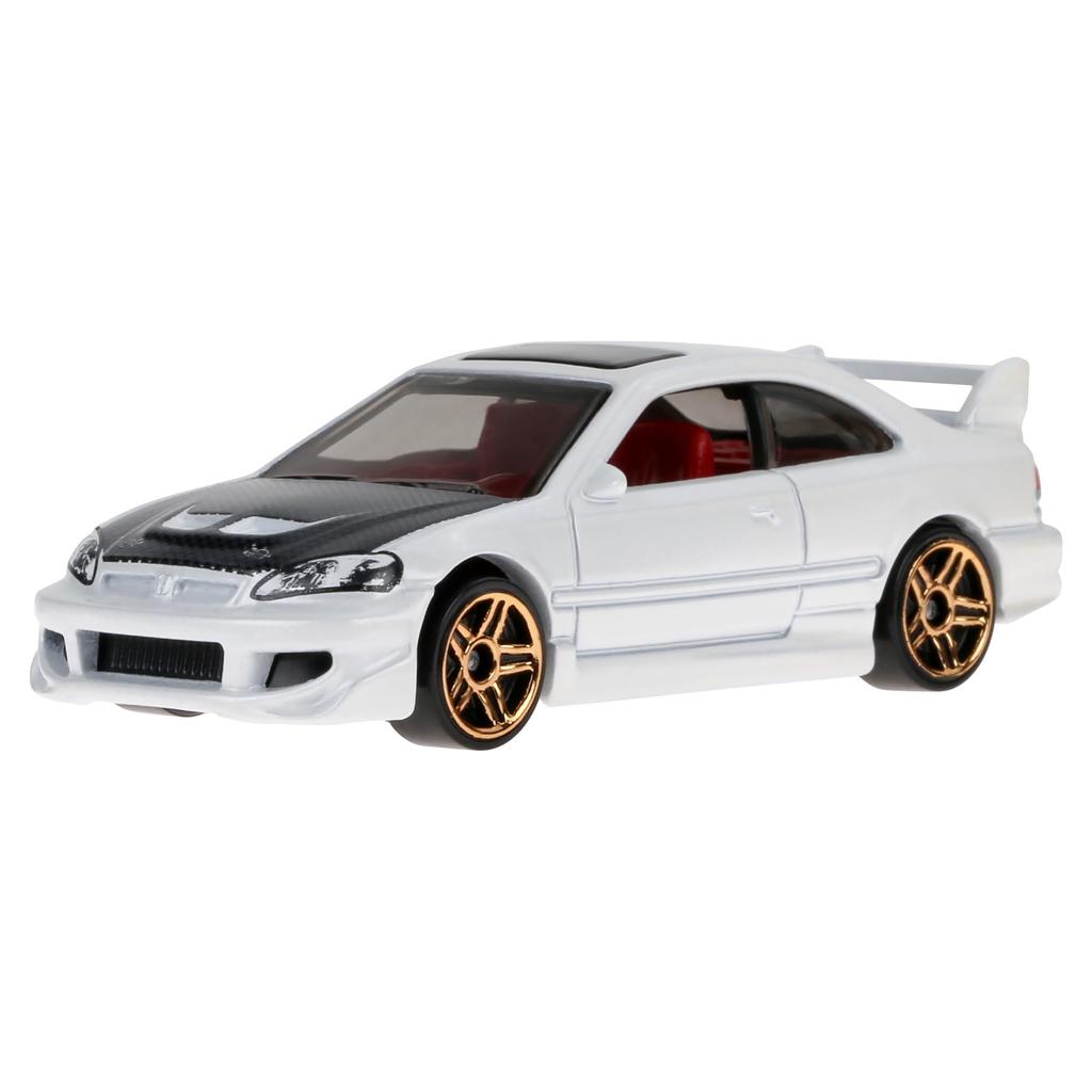 Hot Wheels Basic Car Honda Civic Si Vehicle Toy Mini Car for Ages 3 and Up White HXR04