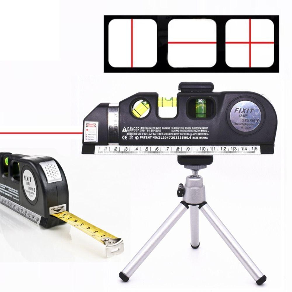 Standard Ruler Laser Level Adjustable Laser Ruler Multipurpose Cross Line Lasers Woodworking