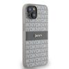 Dkny Dkhcp14Sprthsle Iphone 14 / 15 / 136.1 Beige Hardcase Leather Mono Stripe & Metal Logo