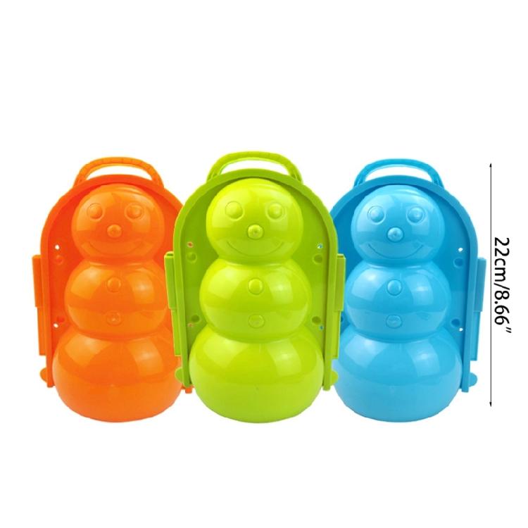 Beach Sand Mold Toy Snowman Maker Clip for Play Winter Outdoor Activities Plasti