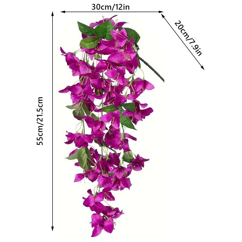 DIY Lifelike Floral Vine Multicolor Plants Wreath Bougainvillea Artificial Flower Wedding Favors