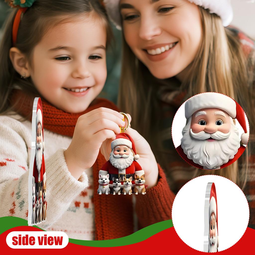 2D Рождественские украшения, Акриловая плоская елка, Домашний декор, Подвеска на елку