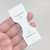 50Pcs Half Folded Card Hair Accessories Cardboard Display Card Labels Hair Rope Packaging Card Hanging Tag Cardboard Label