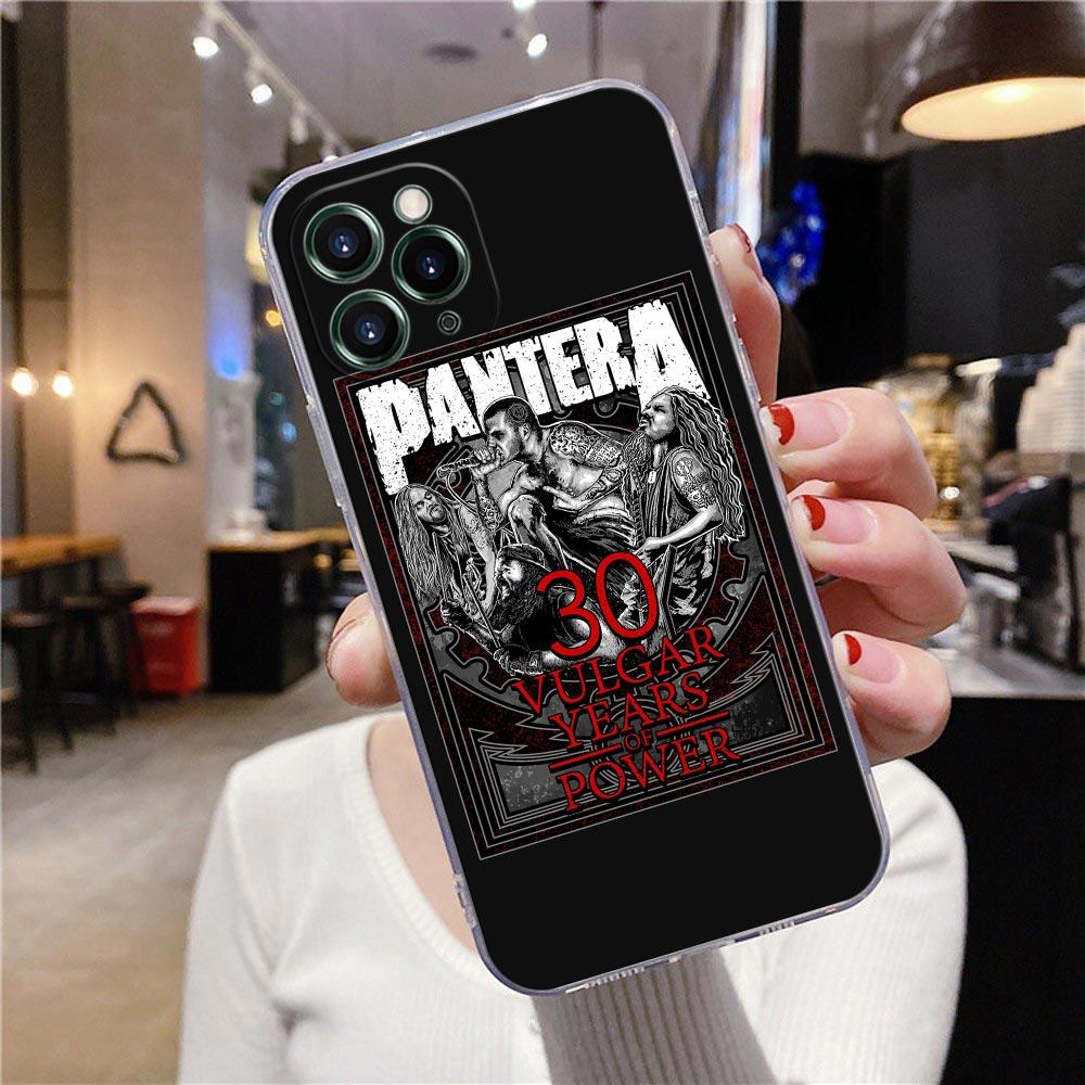 Прозрачный чехол для Apple iPhone 12 11 13 Pro Max mini XS X XR 7 8 Plus SE, чехлы Pantera Dimebag Darrell Guiar Rock Band