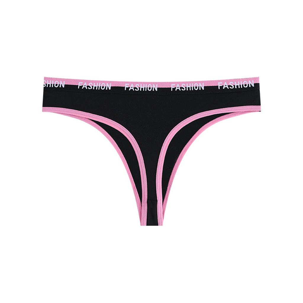 Women's Sports And Fitness Breathable Letter Seamless Low Waist Underwear