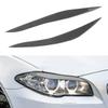 Car Headlight Eyebrow Eyelid Trim Eyebrows Eyelids Lids ABS Eyebrows Carbon Fiber For BMW 5 Series F10 F18 520li 525