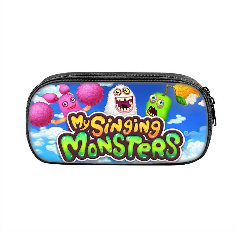 Пенал My Singing Monsters Нейлоновый Органайзер Для Учеников С Веселым Мультяшным Дизайном