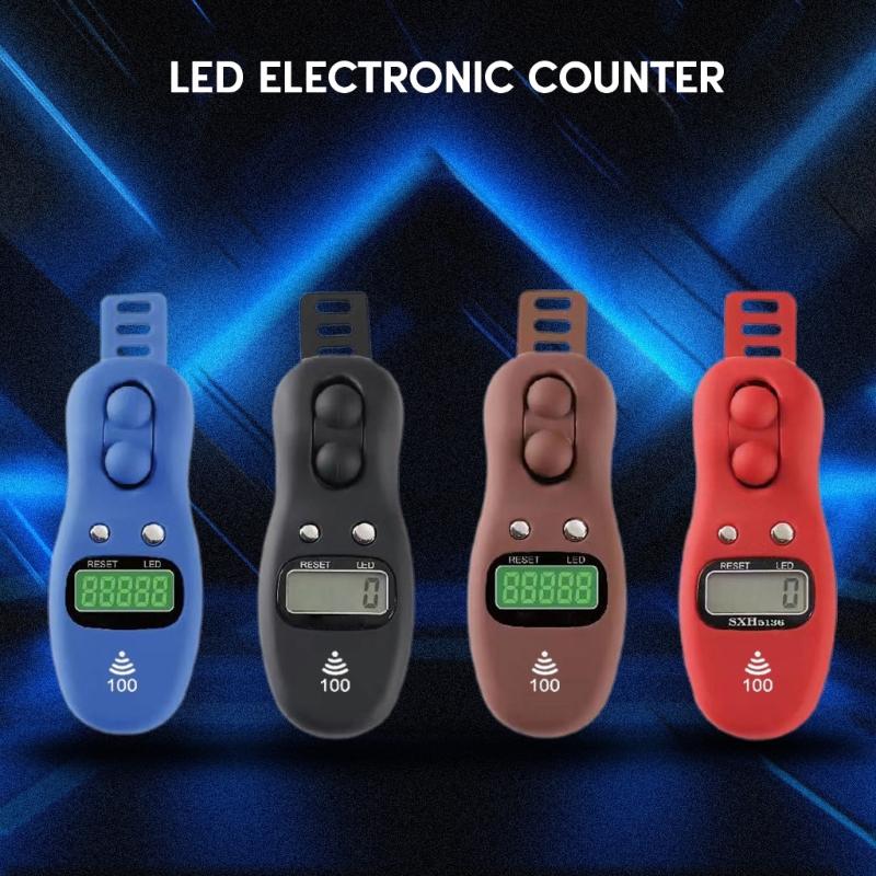 Large Screen Digital LCD Electronic Hand Tally Finger Counter Prayer Counters for Meditation Yoga Relieve Tension Reset
