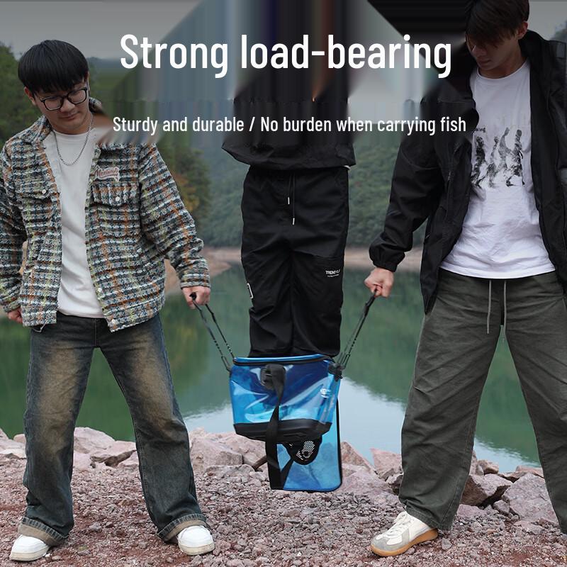 Camping Sapphire Transparent Fishing Bucket