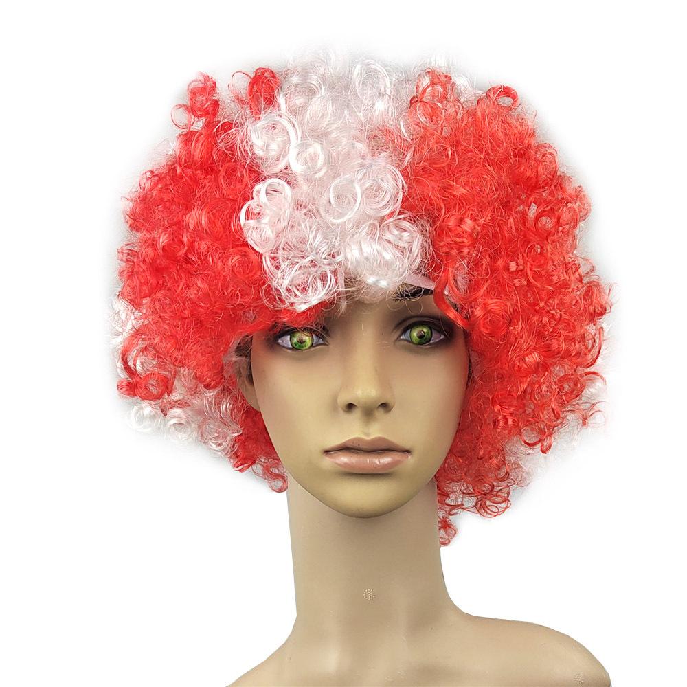 World Cup Party Wig – Colorful National Flag Hairpiece for Football Fans, Carnival & Festivals (Reusable, Hypoallergenic)