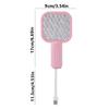 Mini Insect Racket UV Light Fly Bug Zapper Pest Control Physical Mosquito Trap Racket  Camping