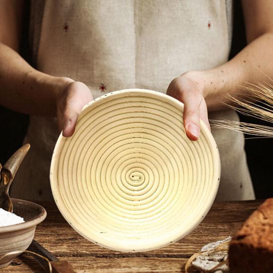 Плетеная из ротанга корзина для хранения хлеба, ферментации, выпечки, держатель для расстойки теста