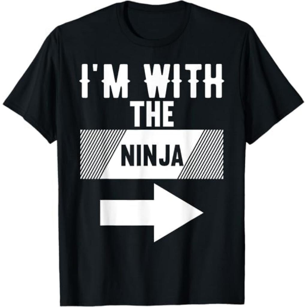 Я с футболкой The Ninja Костюм на Хэллоуин Футболка Мали Мужская Женская Майка Свитшот Худи Лонгслив254 Черный