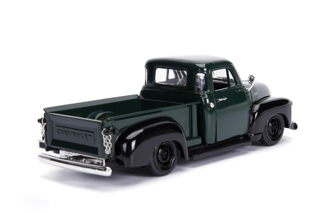 Jada Toys JUST TRACKS Series 1/24 Scale 1953 Chevy Pickup, Dark Green/Black, Finished