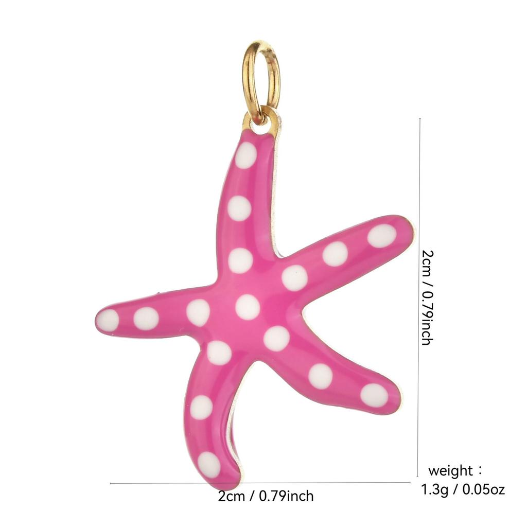Подвеска Морская звезда из нержавеющей стали для изготовления украшений своими руками: Шарм для ожерелья или браслета с сохранением цвета