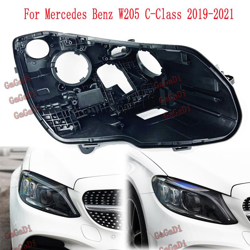 Высокая конфигурация Для Mercedes Benz W205 C-Class 2019-2021 Автомобильный свет Задняя основа Передняя фара Задний корпус