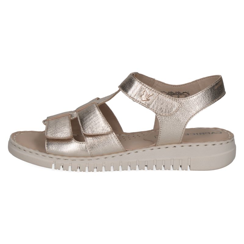 Platinum Metallic Sandals 36/41 Woman CAPRICE
