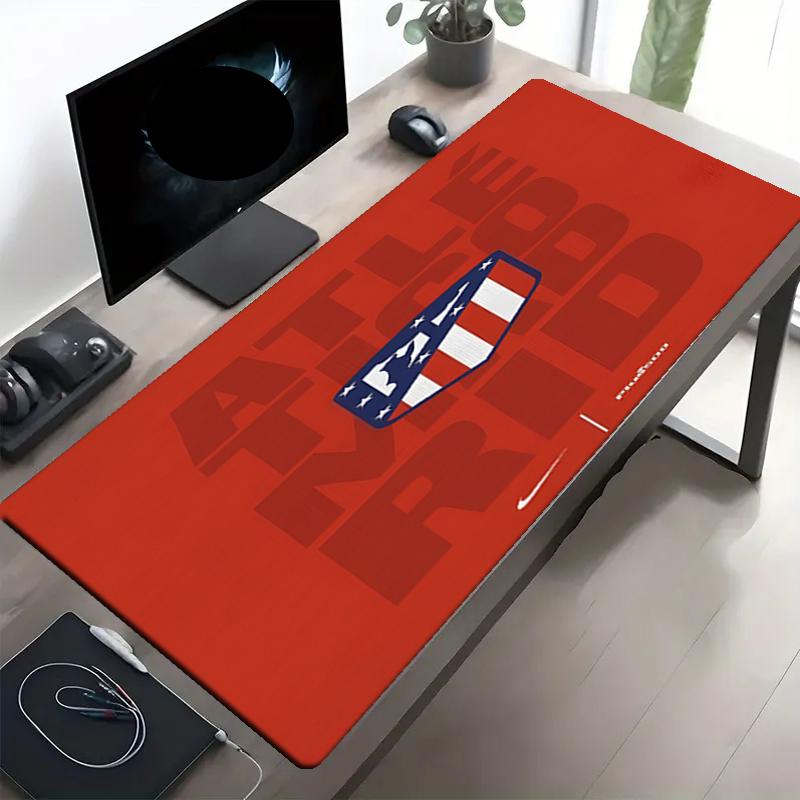 Atletico Madrid Print Mouse Pad, Anti‑Slip Desktop keyboard Mat, for PC Laptop Gaming Working Daily Use, Cool Festival Surprise Gift
