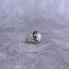 Nature Inspired Moonstone Ring Silver Oxidized Handmade Moonstone Ring Rose Cut Gemstone Ring Healing Gemstone Ring Unique Gifts