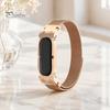 Бесшовная умная ремешок для часов из нержавеющей стали для Fitbit Air Band, Регулируемый сменный магнитный браслет, Гибкая регулировка, Петли для часов,