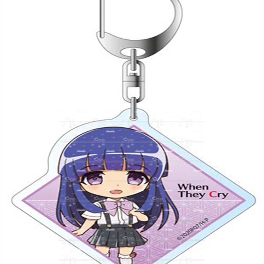 Модные подарки для фанатов аниме Higurashi When They Cry HD Персонажи Акриловый брелок Рюгу Рэна Сонодзаки Мион Серия настольных украшений
