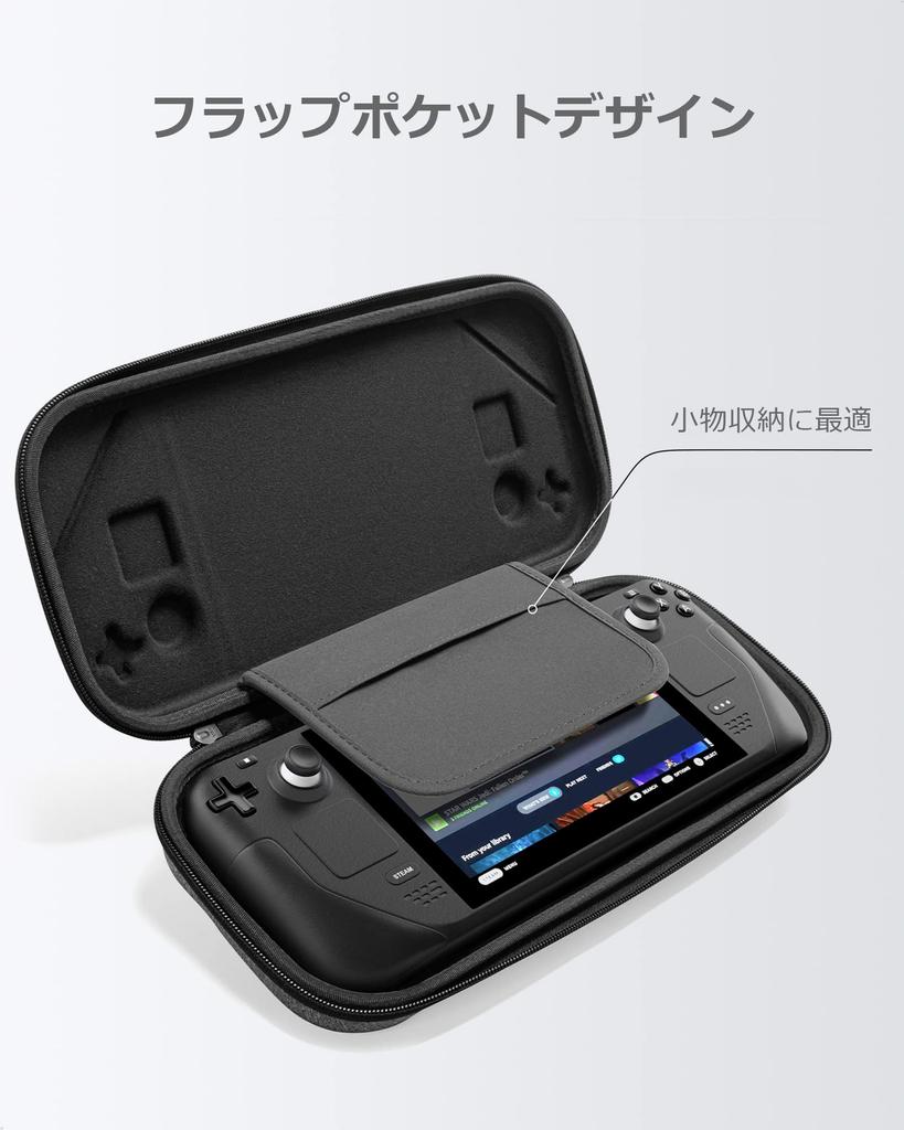 Совместимый с Steam Deck жесткий чехол Tomtoc Тонкий чехол для переноски Steam Deck Джойстик Полная защита Тонкий дизайн Ударопрочный 2WAY Портативный