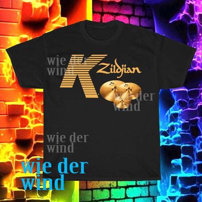 Новая мужская футболка Zildjian K Percussion Drums с логотипом, смешной размер от S до 5XL